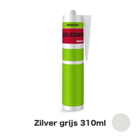 Omnicol Siliconekit Zilver grijs 310ml