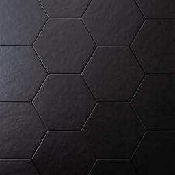 Vloertegel / wandtegel Hexatile zwart 17.5×20