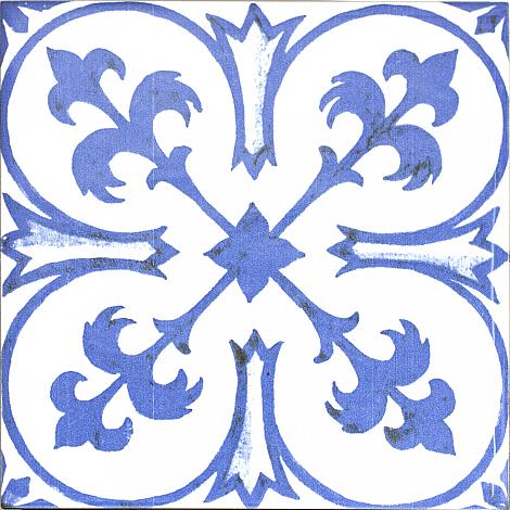 Typisch Nederlandse Wandtegel Blauw Decor Glans