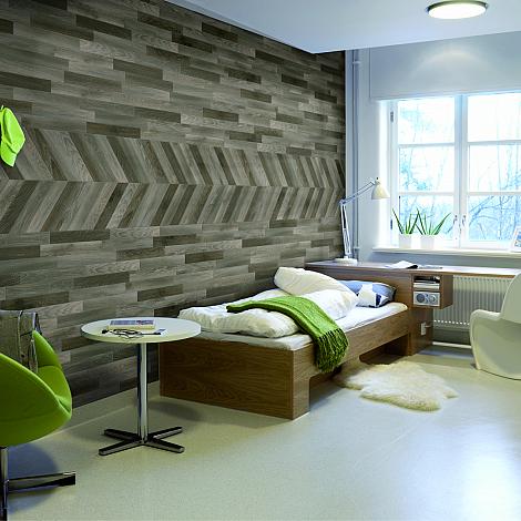 Houtlook Visgraat Dark
