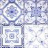 Nederlandse Wandtegel Aragon Blue Decor Glans