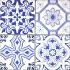 Nederlandse Wandtegel Aragon Blue Decor Mat